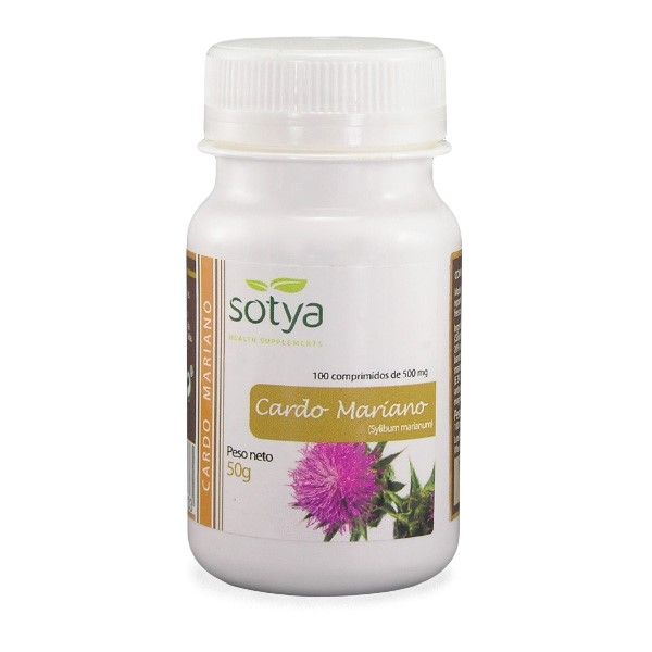 Imegen Cardo Mariano 100 comprimidos de 500 mg. Sotya Cardo mariano comprimidos Sotya