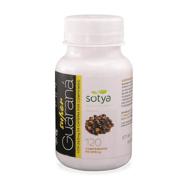 Imagen Super Guaraná 120 comprimidos 600 mg. Sotya Guaraná super sotya comprimidos