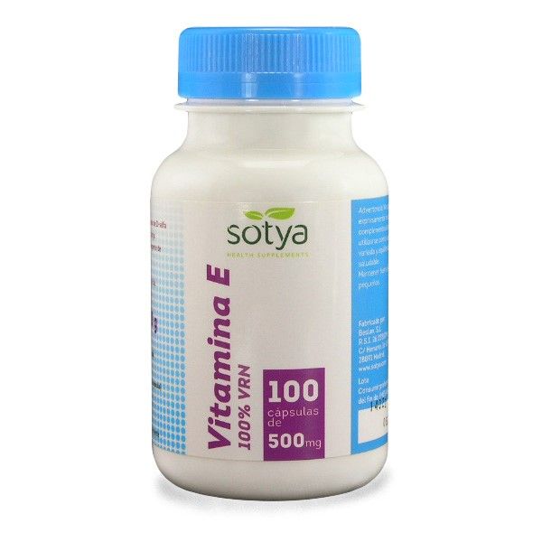 Imagen Vitamina E 100 cápsulas 500 mg. Sotya Capsulas vitamina E Sotya