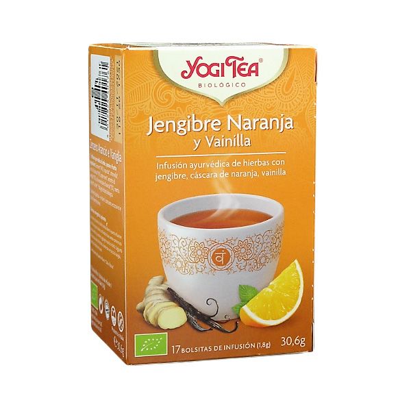Imagen Yogi Tea Jengibre Naranja Vainilla Filtros. Yogi Tea Jengibre Naranja