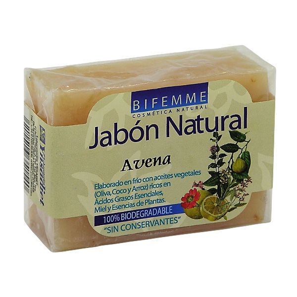 Imagen Jabón Natural de Avena BIFEMME 100 gr. YNSADIET Jabón natural de avena bifemme