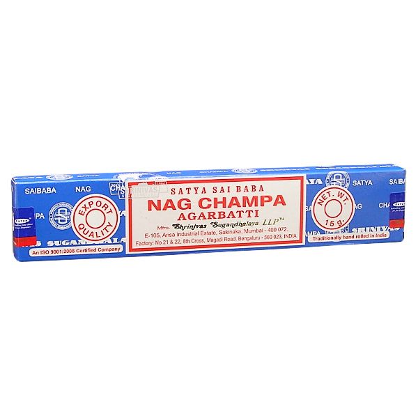Imagen Incienso Nag Champa 12 varitas. SATYA. Varillas de incienso nag champa