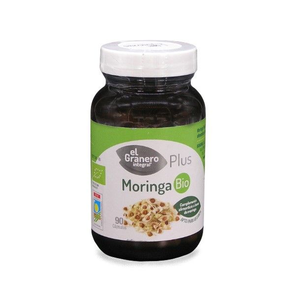 Imagen Moringa 90 Cápsulas de 400 mg. Sotya Moringa ecológica el Granero propiedades