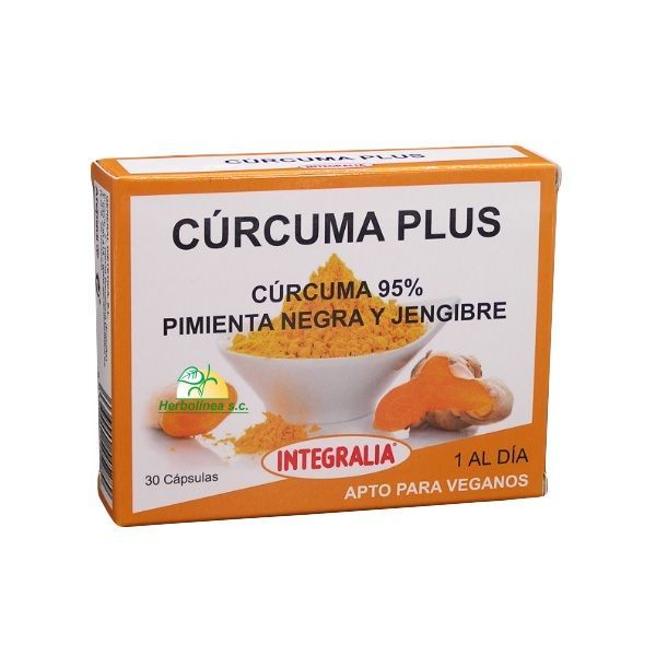 Cúrcuma Plus Integralia con Pimienta Negra Cúrcuma Plus Integralia 30 cápsulas