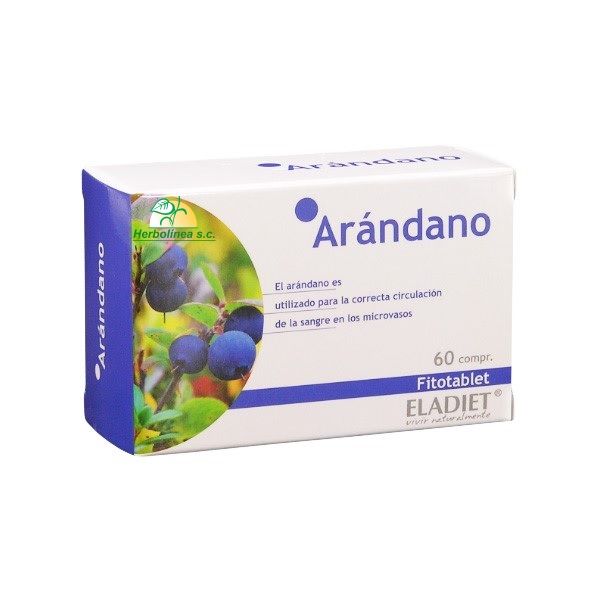Imagen-Arándano-60-Comprimidos-Eladiet-Fitotablet Arándano comprimidos hojas de Eladiet
