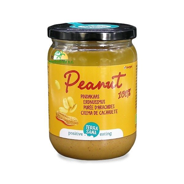 Imagen-crema-de cacahuete-biológica-500-gramos-Terrasana Crema de cacahuete orgánico TerraSana