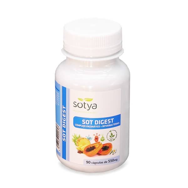Imagen Digest probióticos y enzimas 90 cápsulas 690 mg. Sotya Digest probióticos cápsulas Sotya